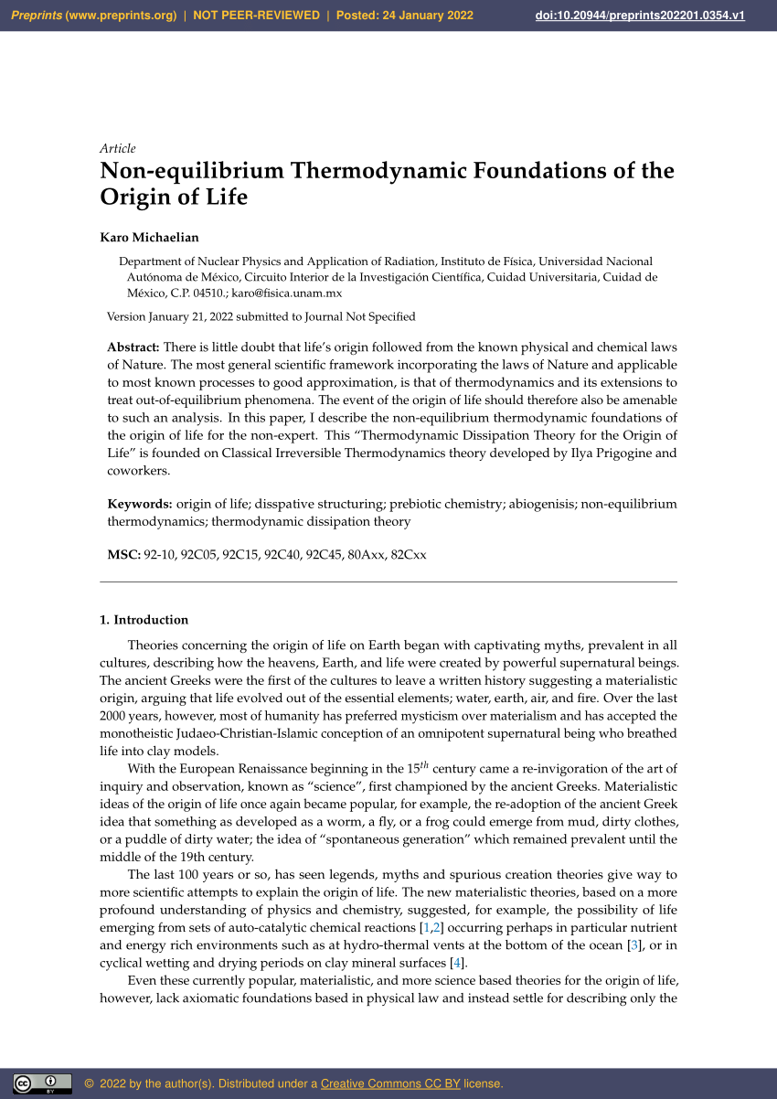 pdf-non-equilibrium-thermodynamic-foundations-of-the-origin-of-life