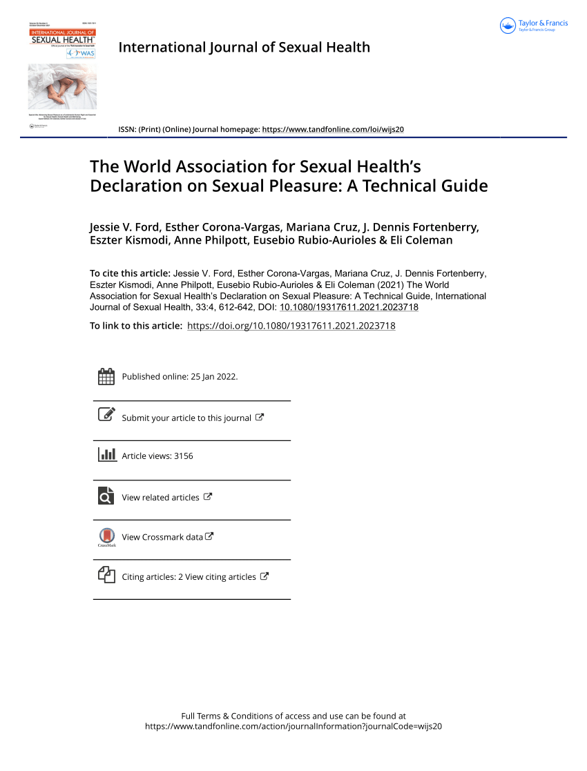 PDF The World Association for Sexual Health s Declaration on