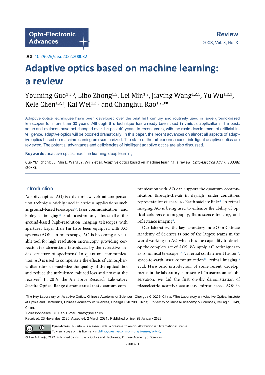 research paper based on machine learning