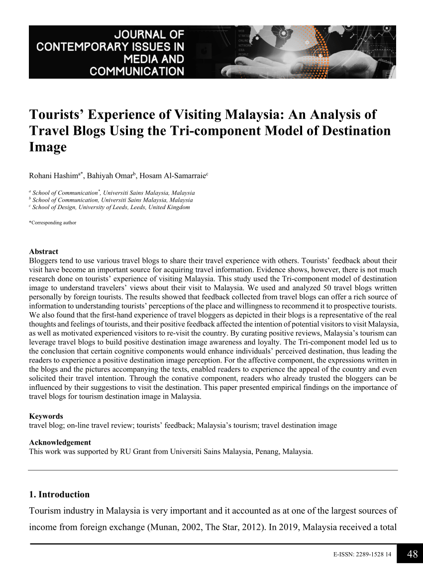 pdf-tourists-experience-of-visiting-malaysia-an-analysis-of-travel