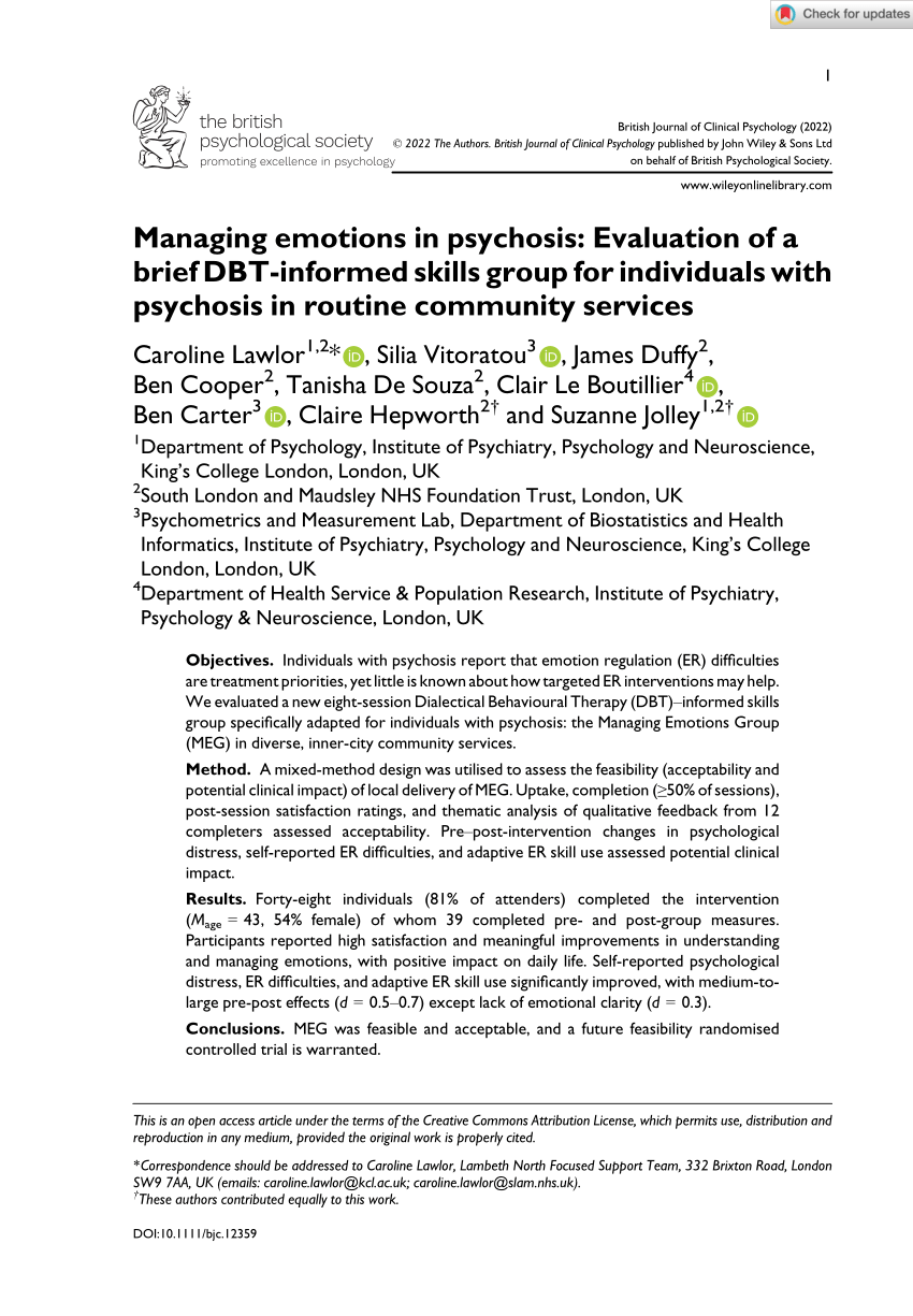 The CORE‐10: A short measure of psychological distress for routine use in  the psychological therapies - Barkham - 2013 - Counselling and  Psychotherapy Research - Wiley Online Library