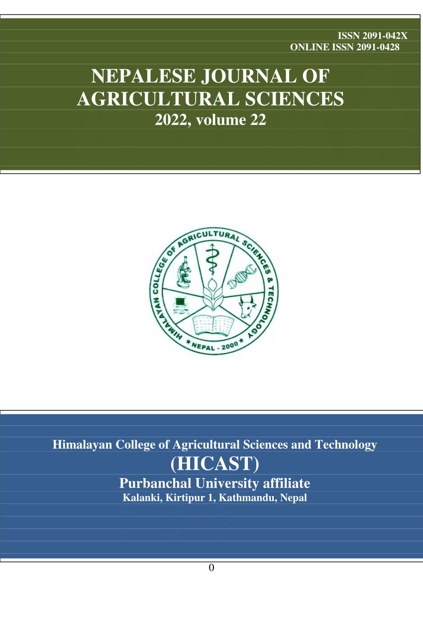 (PDF) Nepalese Journal of Agricultural Sciences, vol 22