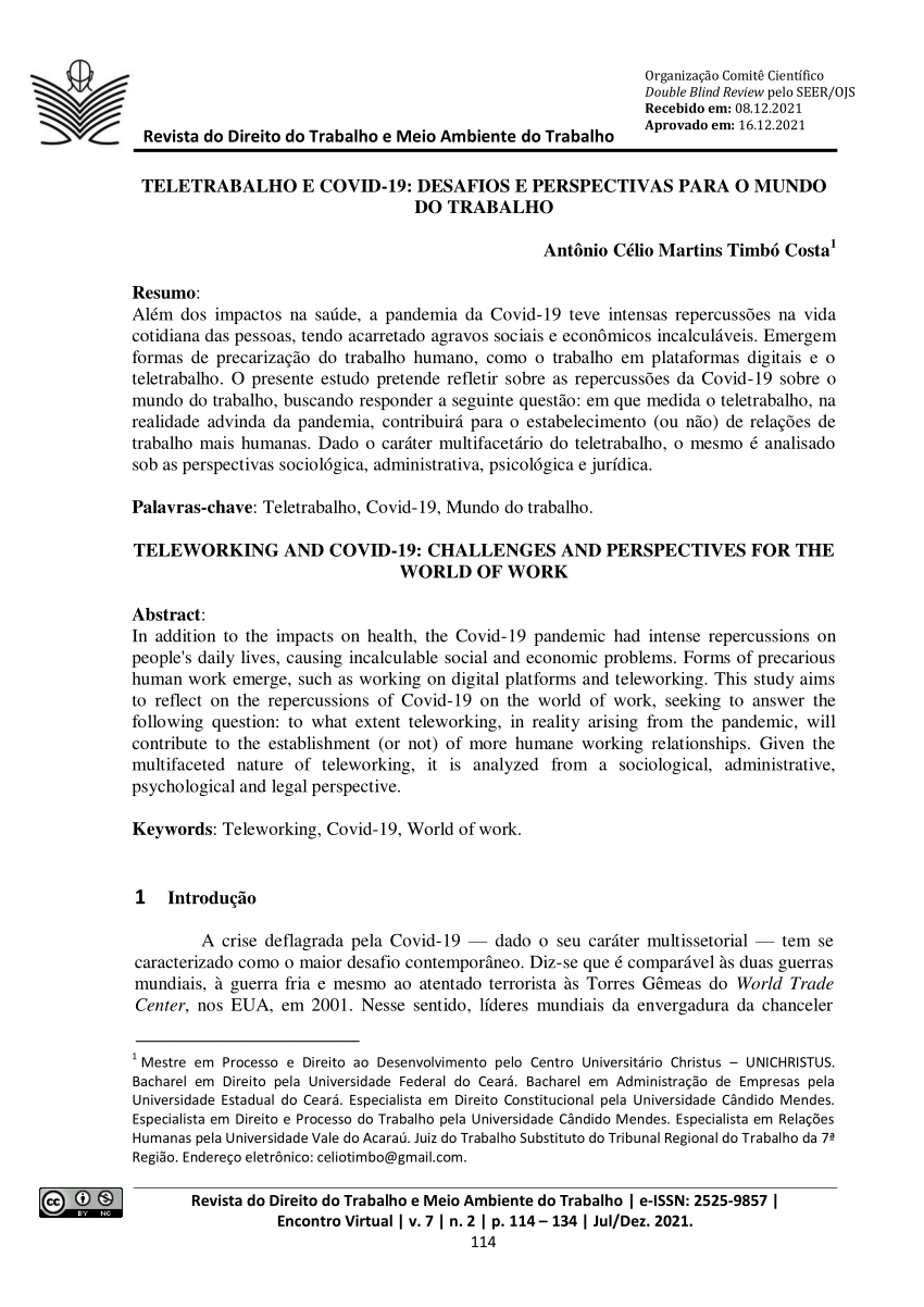 Manual de Orientação Do Teletrabalho 2018 - Atualizado Abril 2019, PDF, Trabalho à distância