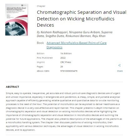 Pdf Chromatographic Separation And Visual Detection On Wicking