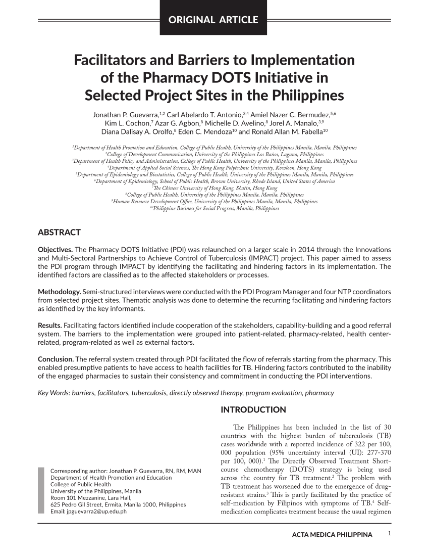 pharmacy thesis topics philippines