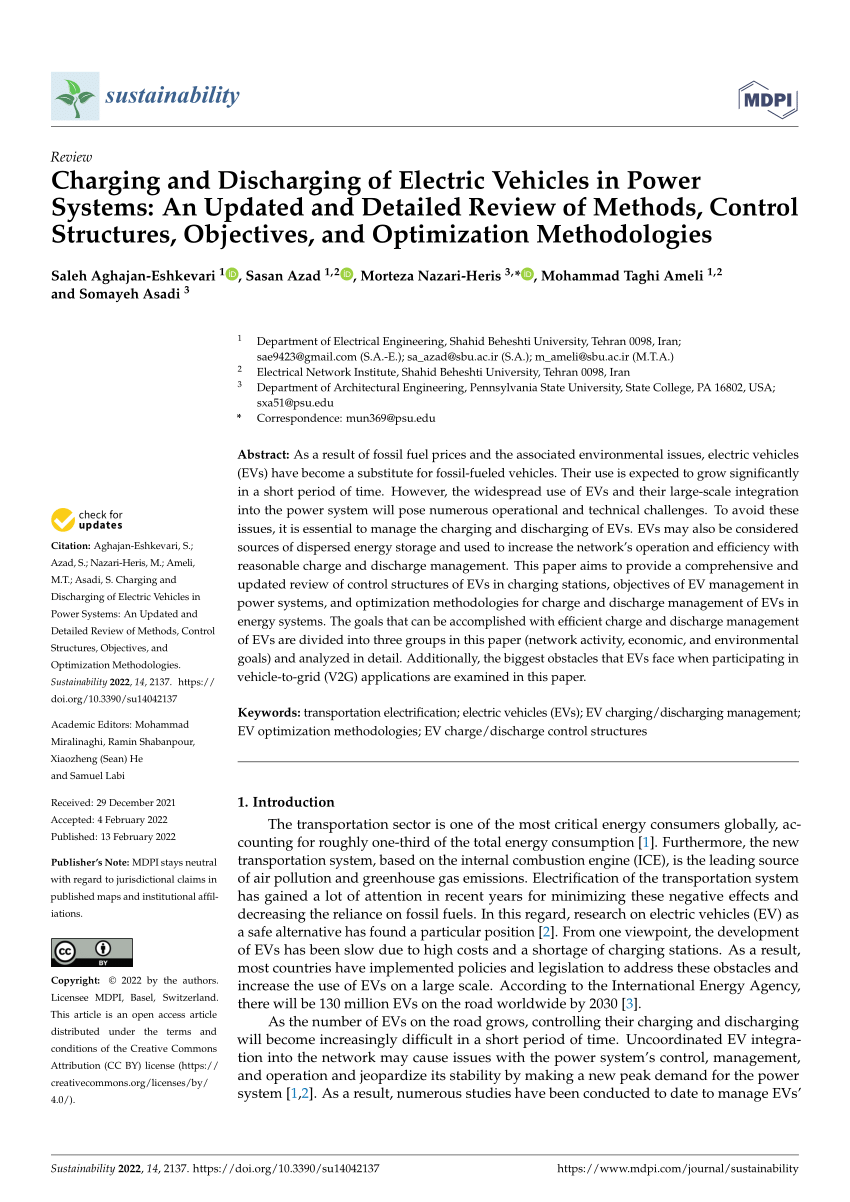 electric vehicle charging research paper