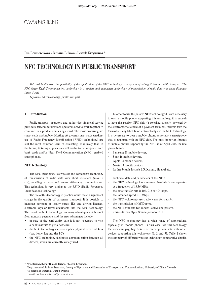 research paper on nfc technology