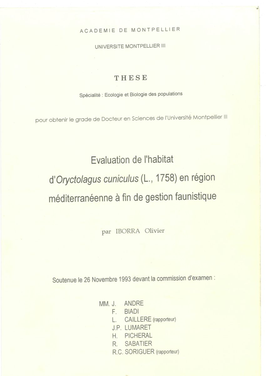 thesis in france