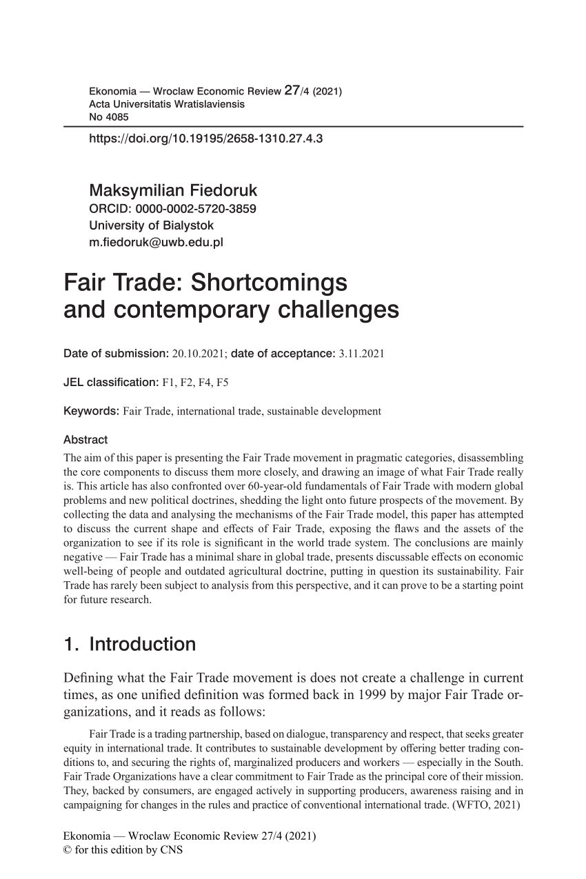 FLOCERT – fairness in global trade