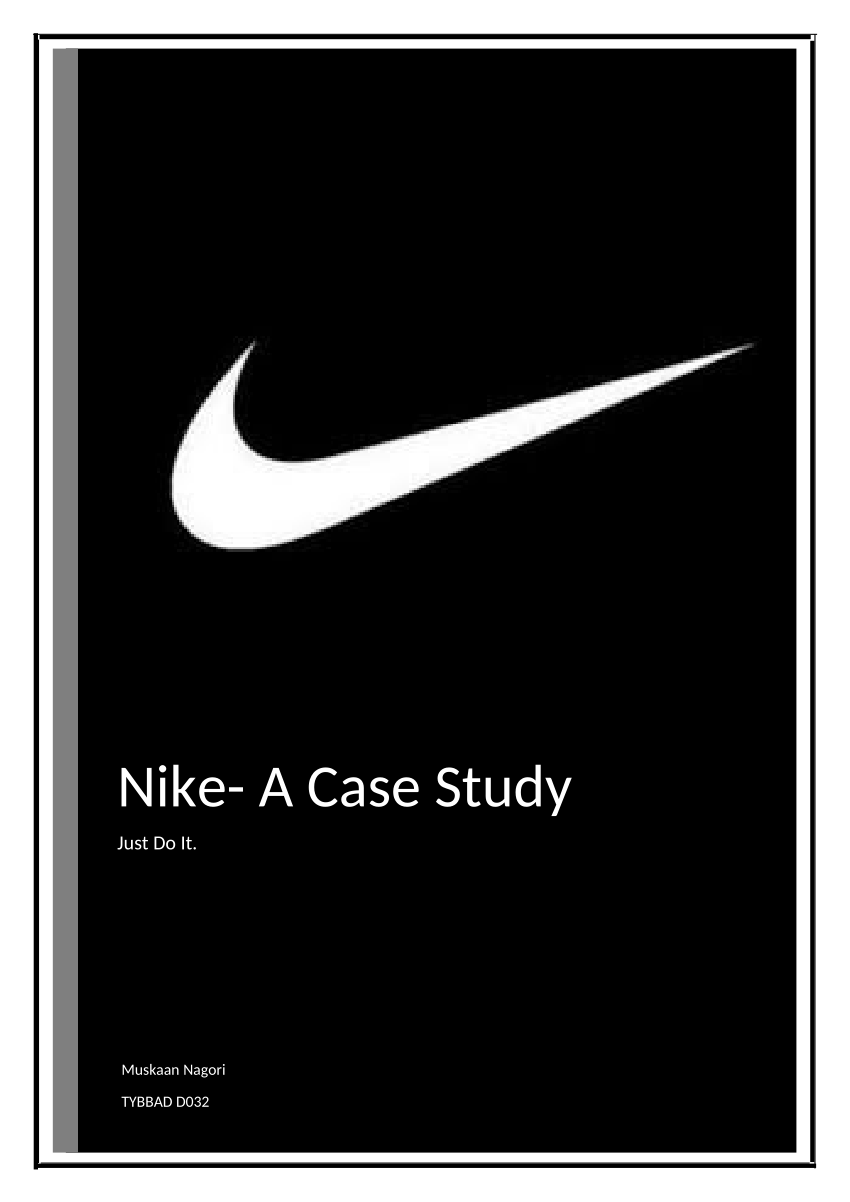 acantilado enfocar síndrome PDF) Nike-A Case Study Just Do It