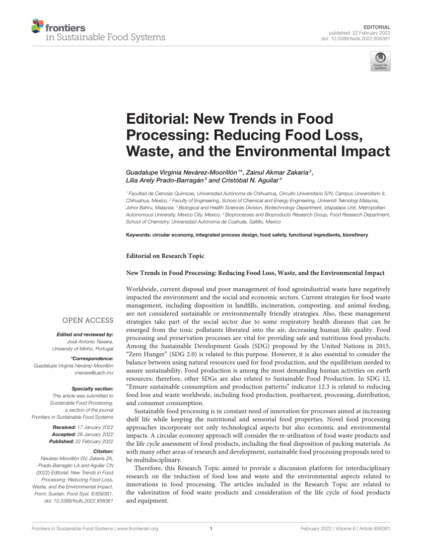 essays about wasting food