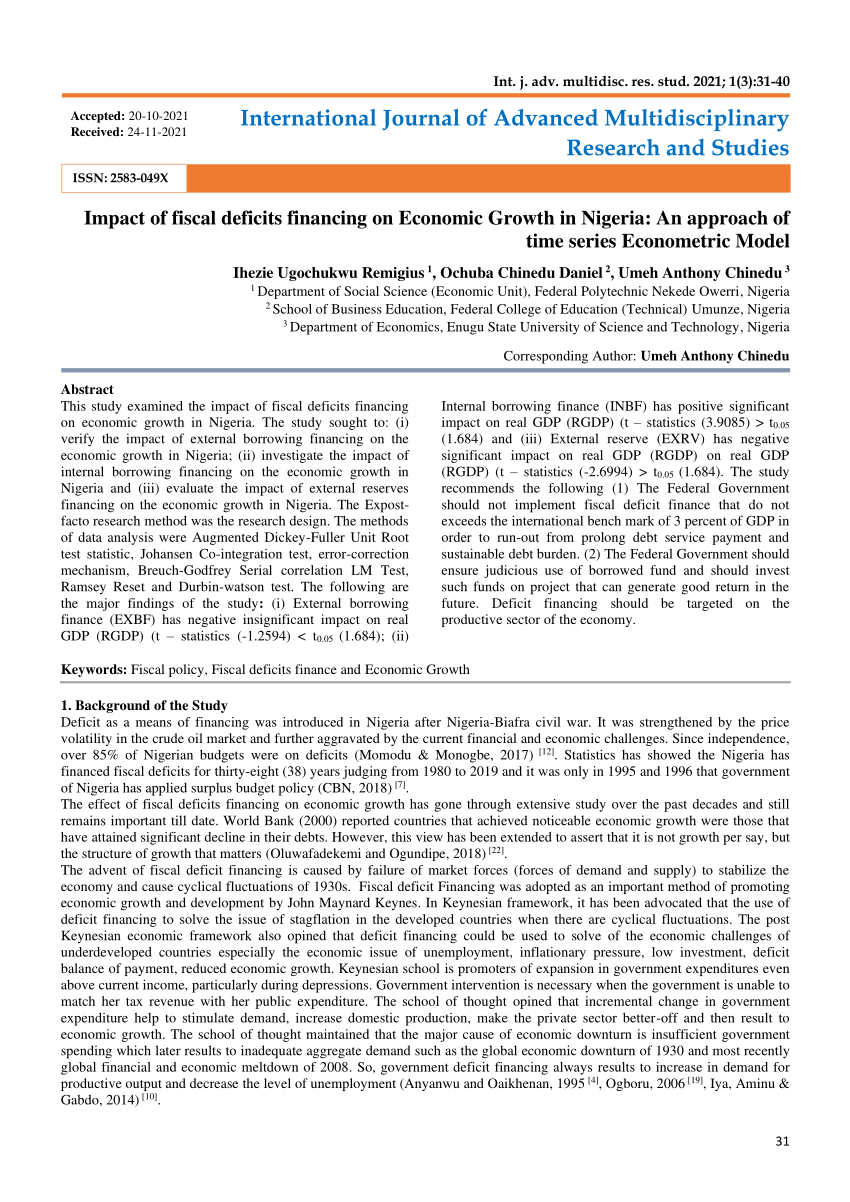 international journal of advanced multidisciplinary research and studies impact factor