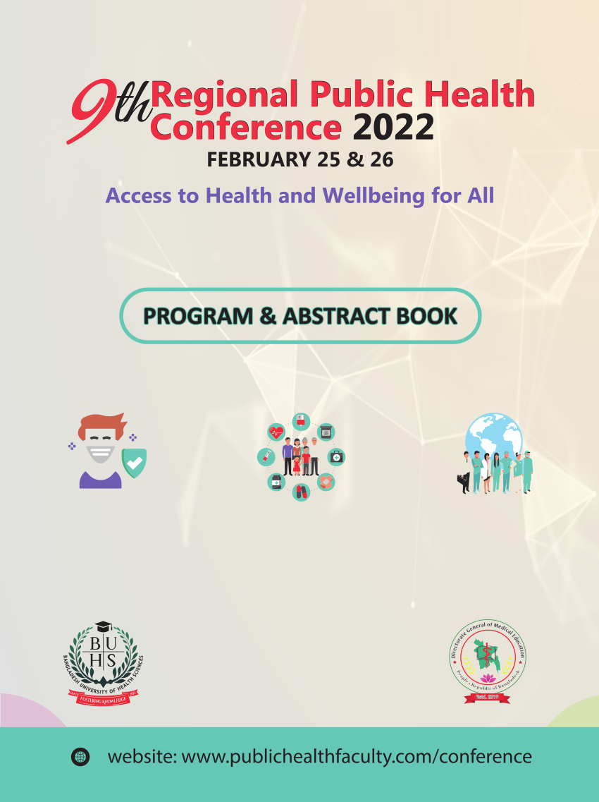 PDF) Program and Abstract Book of the 9th Regional Public Health Conference 2022