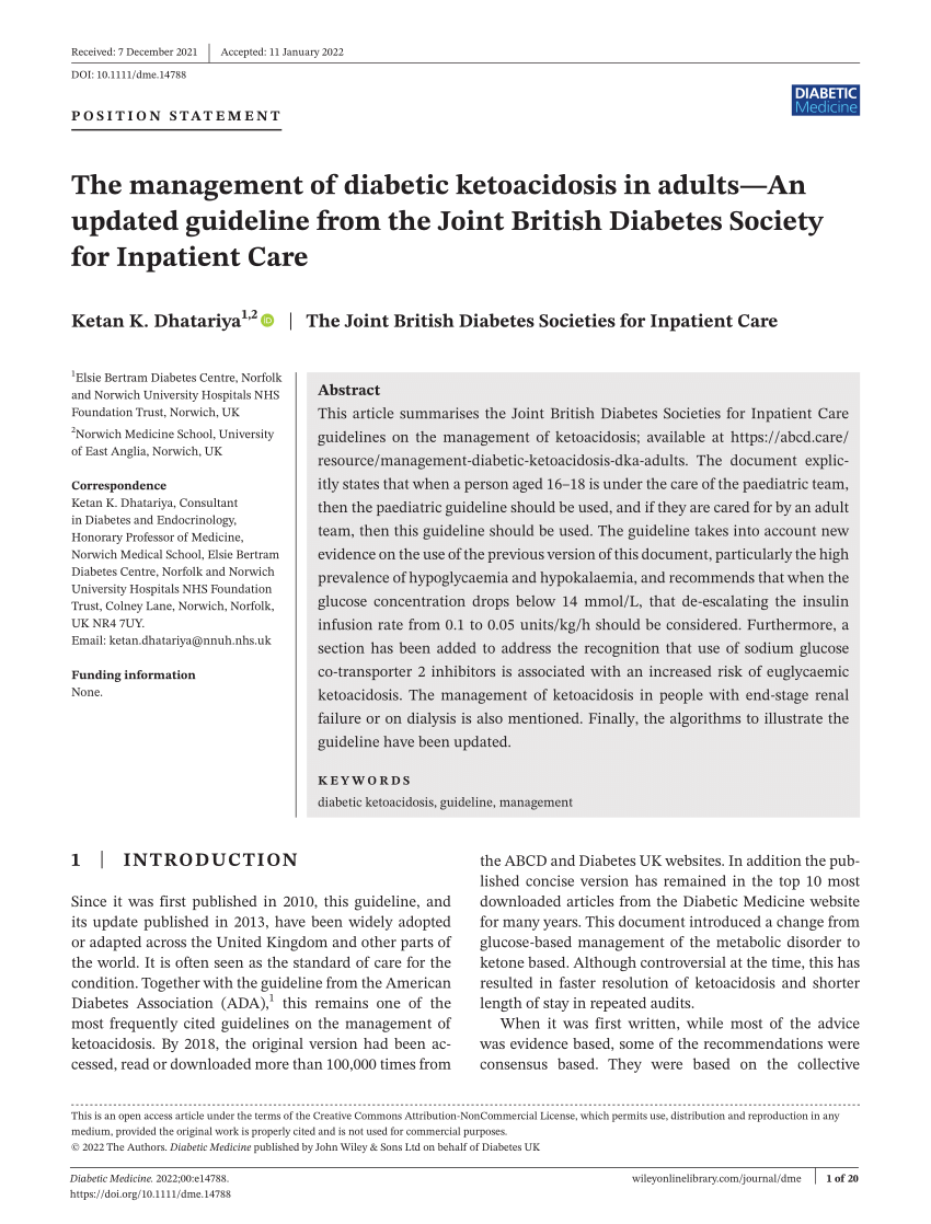 diabetic ketoacidosis case study pdf
