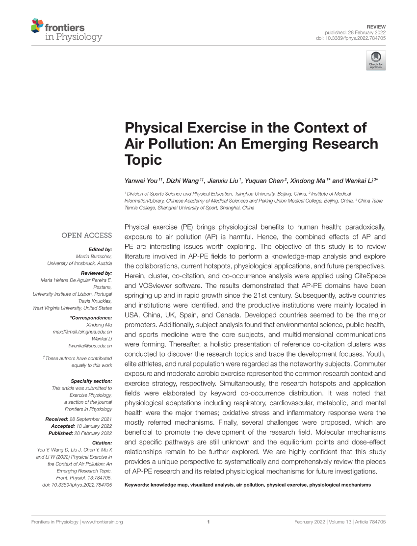 air pollution research articles
