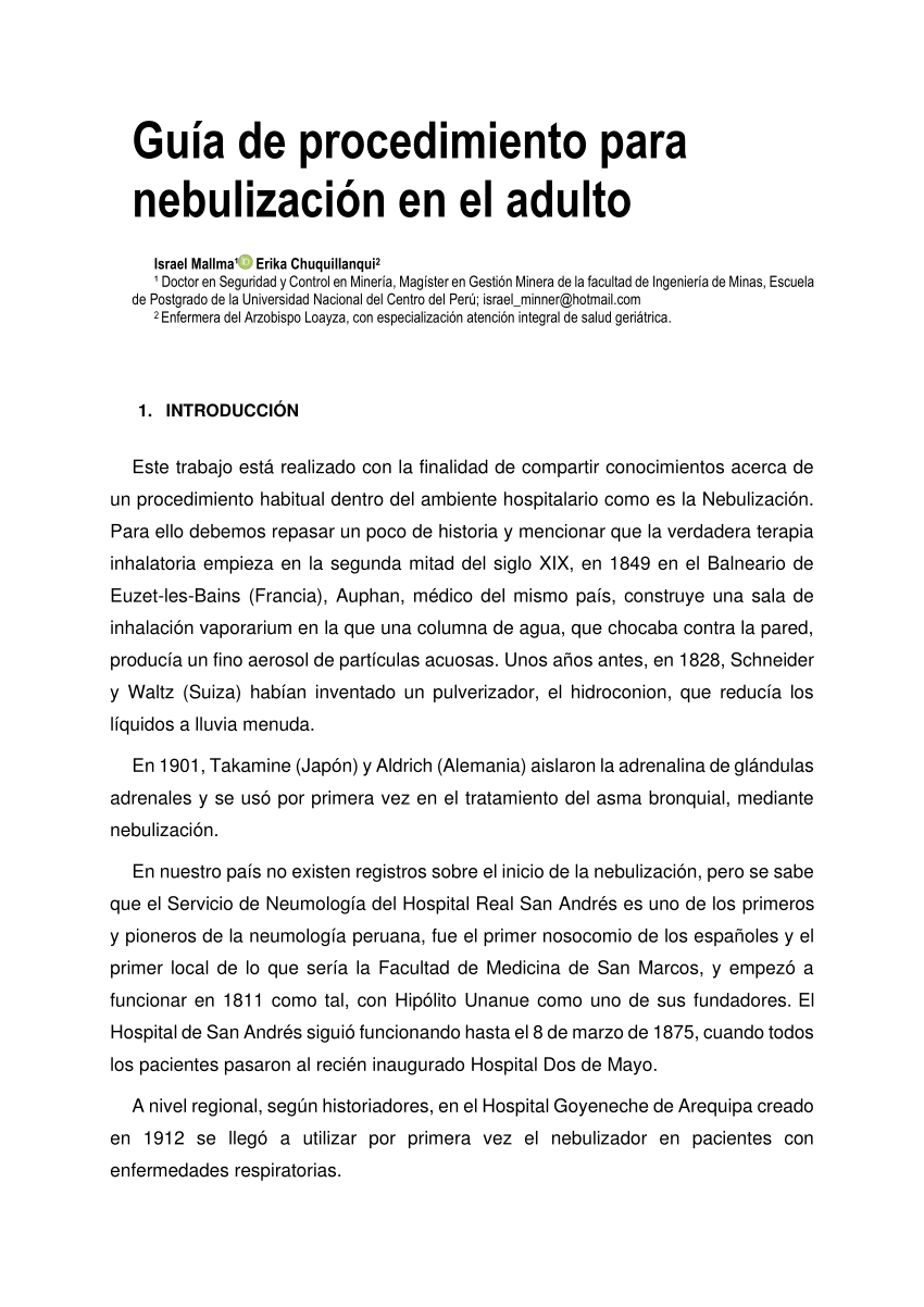 Investigacion Nebulizadores, PDF, Alimentos