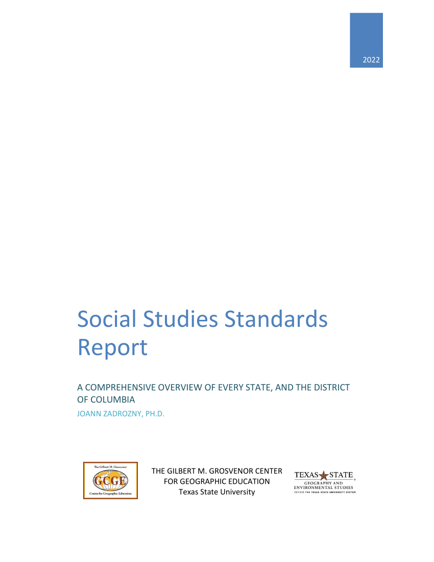 (PDF) Social Studies Standards Report A Comprehensive Overview of