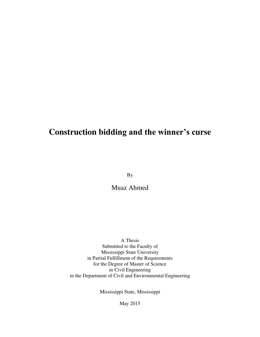 thesis about construction management