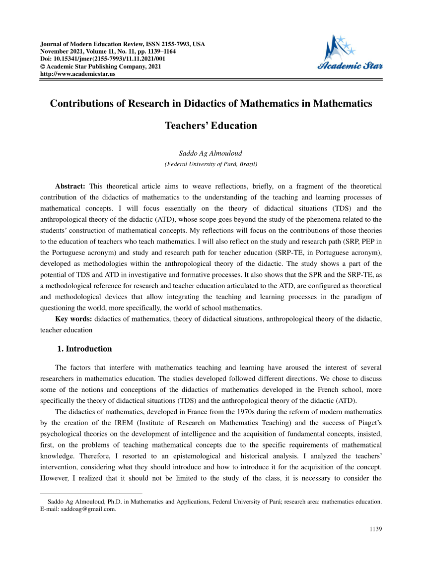 mathematics didactics thesis