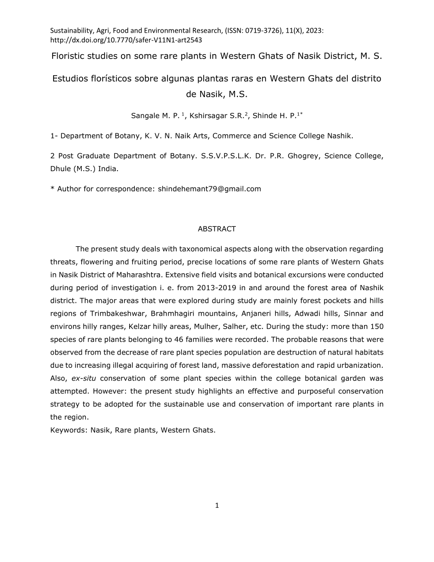 floristic diversity thesis