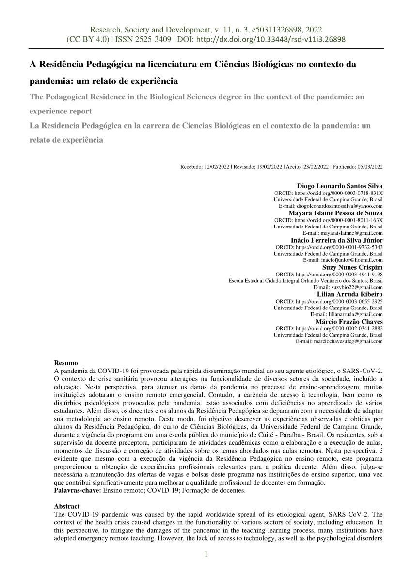 E.E.E.M. Orlando Venâncio – PIBID MATEMÁTICA UFCG/CES