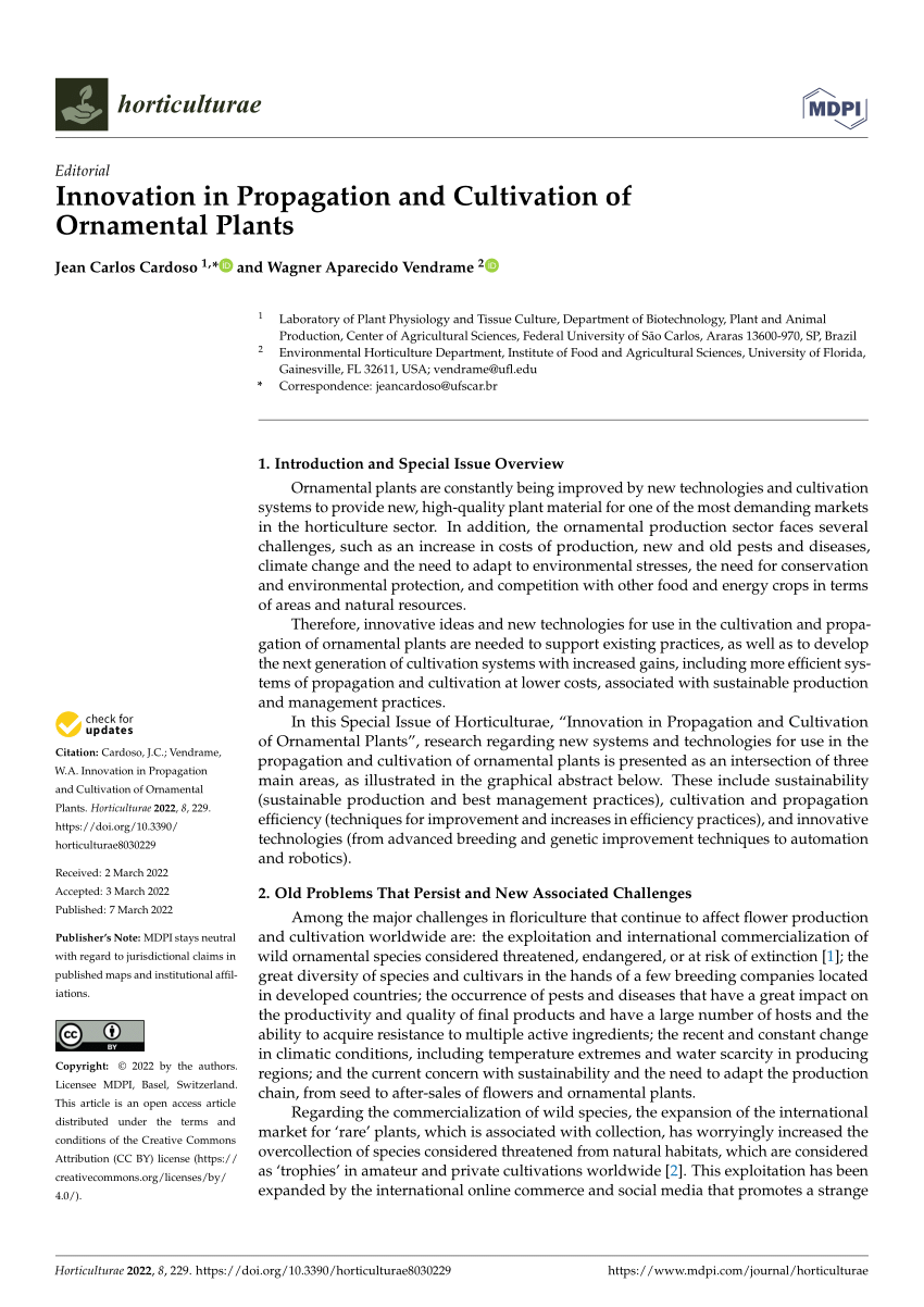 thesis on ornamental plant