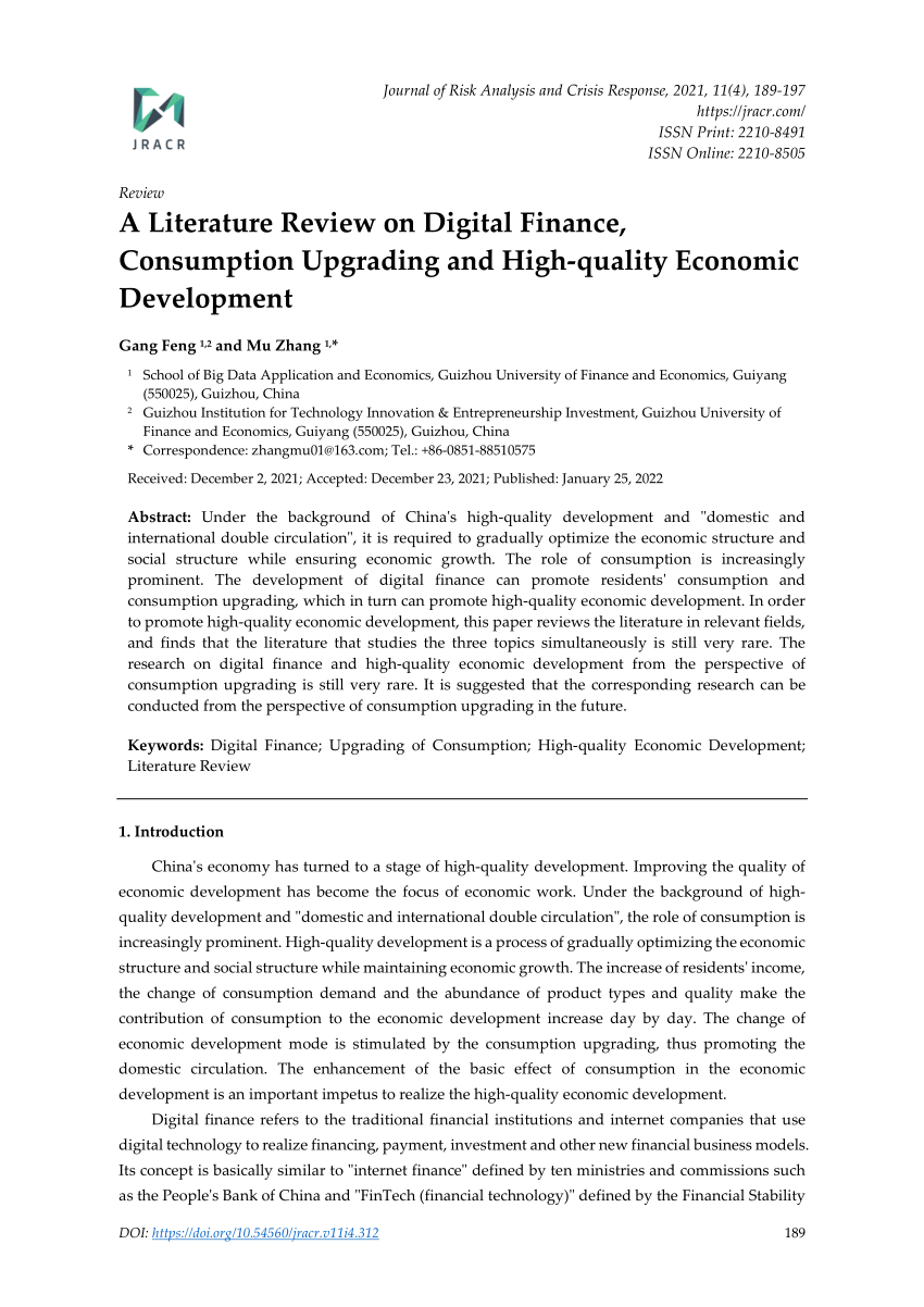 literature review on digital banking