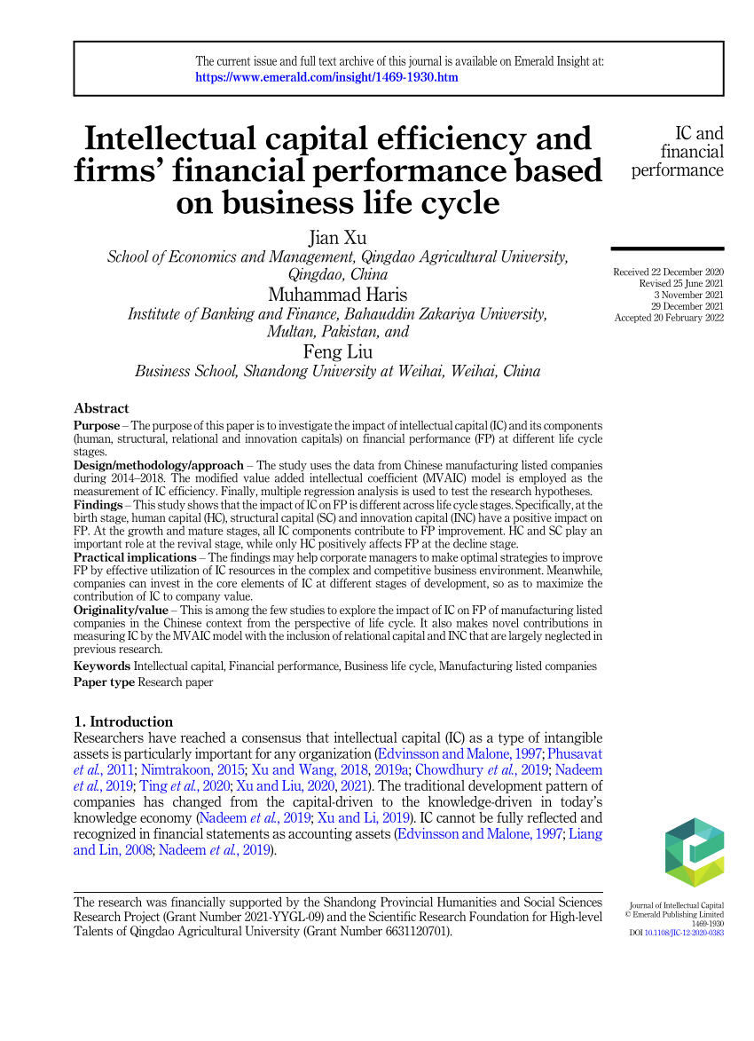 phd thesis on financial performance