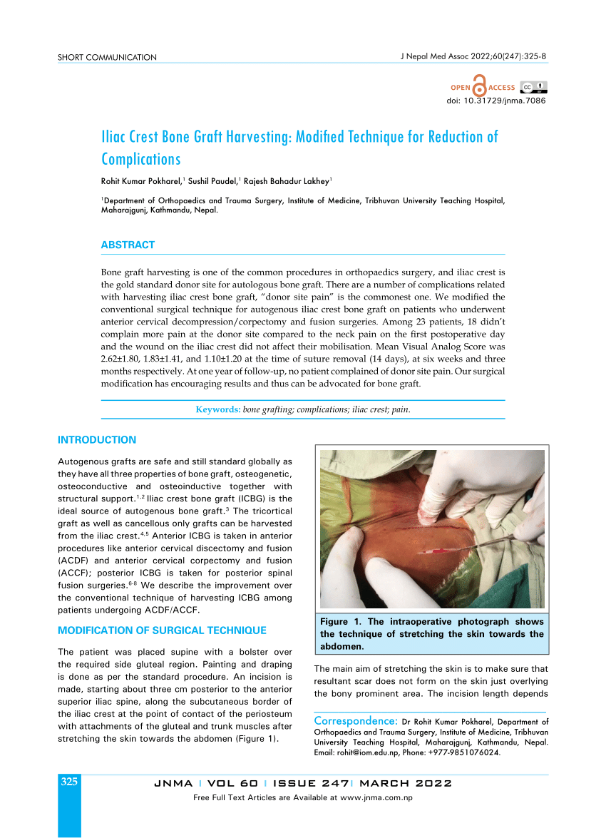Analgesia for iliac crest bone graft (Chapter 34) - Decision-Making in  Orthopedic and Regional Anesthesiology