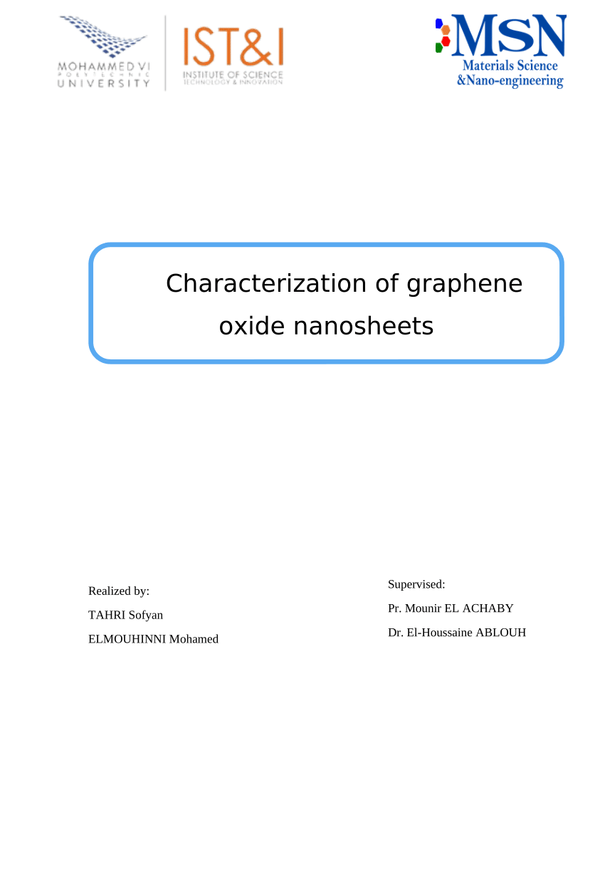 graphene oxide thesis pdf