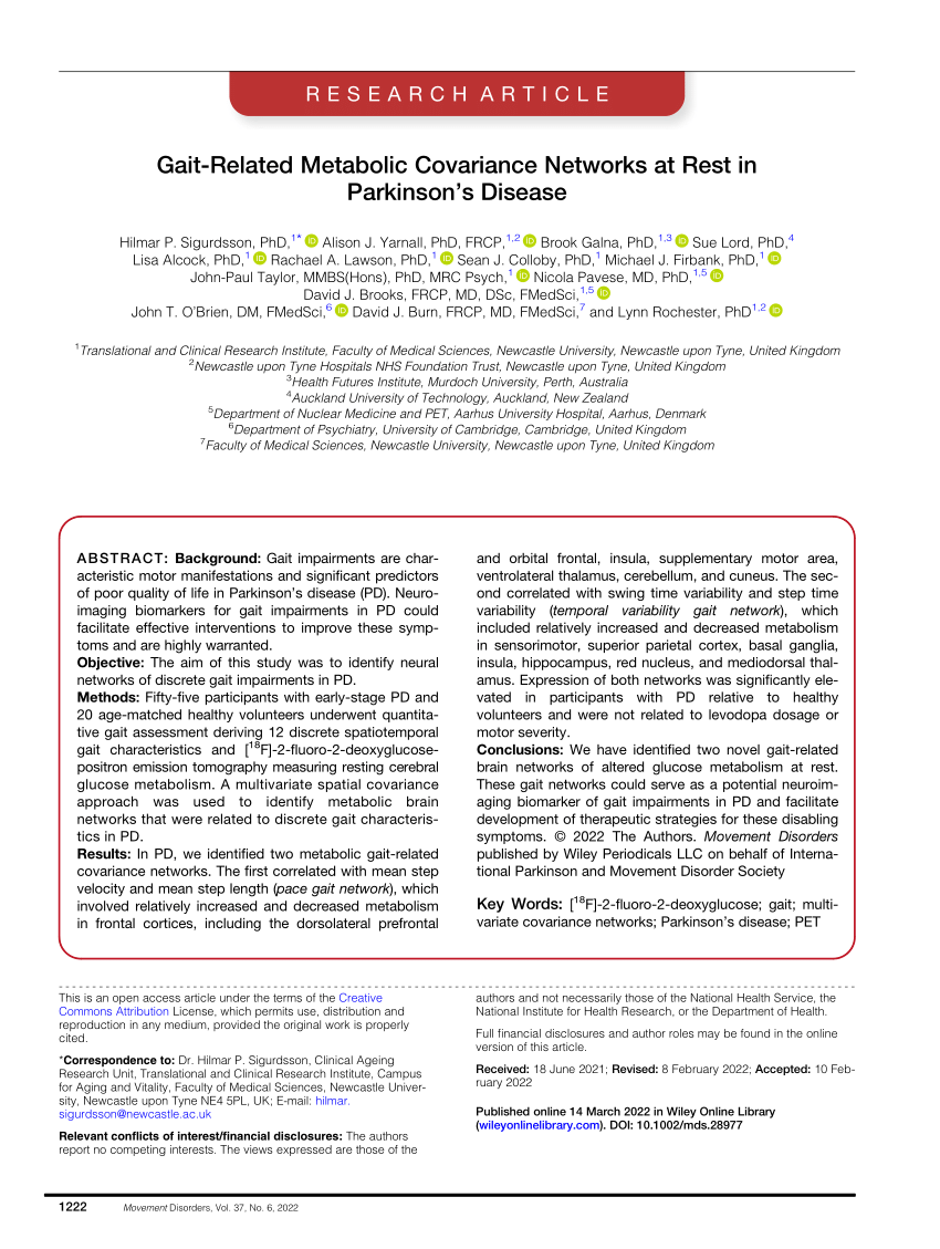 Parkinsonisms - 2023 - Movement Disorders - Wiley Online Library