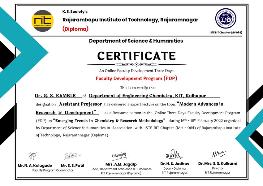 (PDF) FDP Certificate