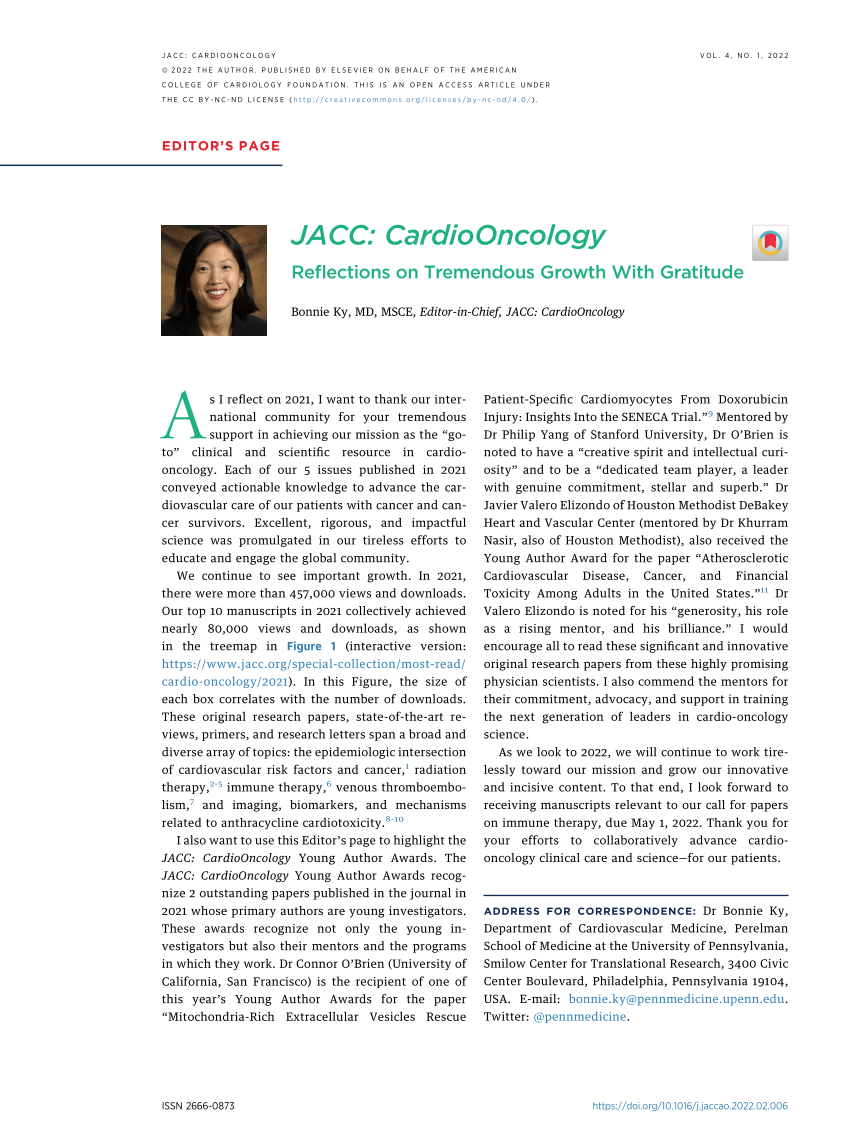 Pdf Jacc Cardiooncology