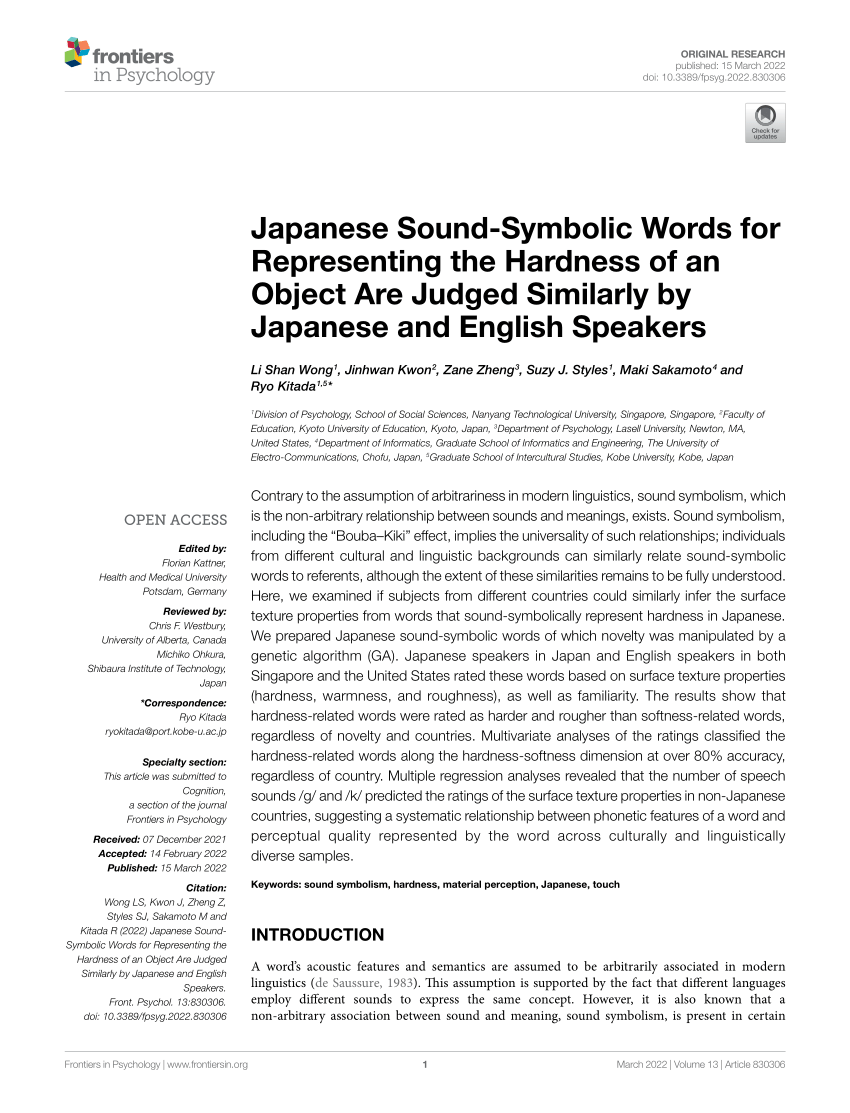 Japanese sound-symbolic words in global contexts