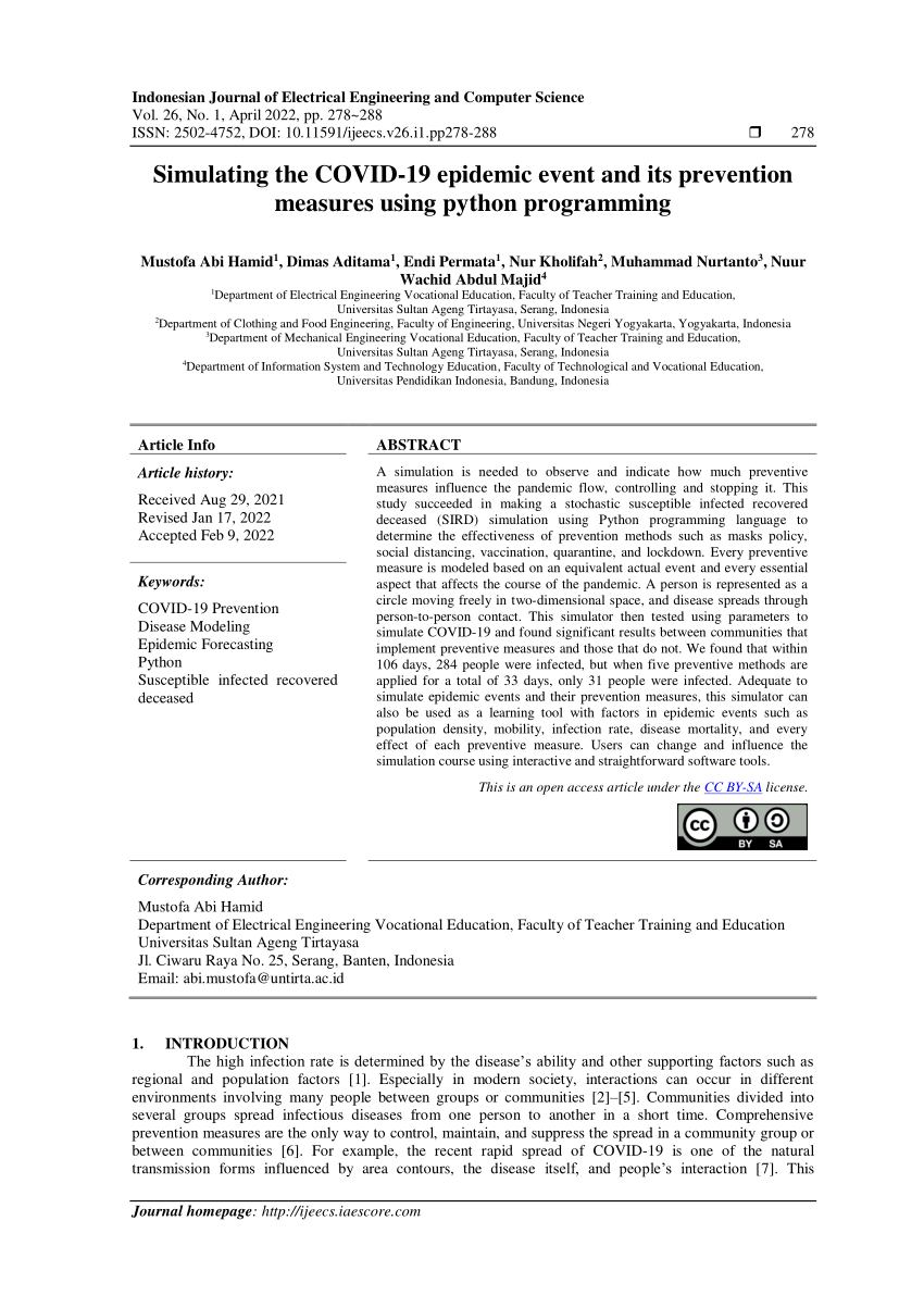 Simulating Complex Systems with Python: How Does COVID Spread?