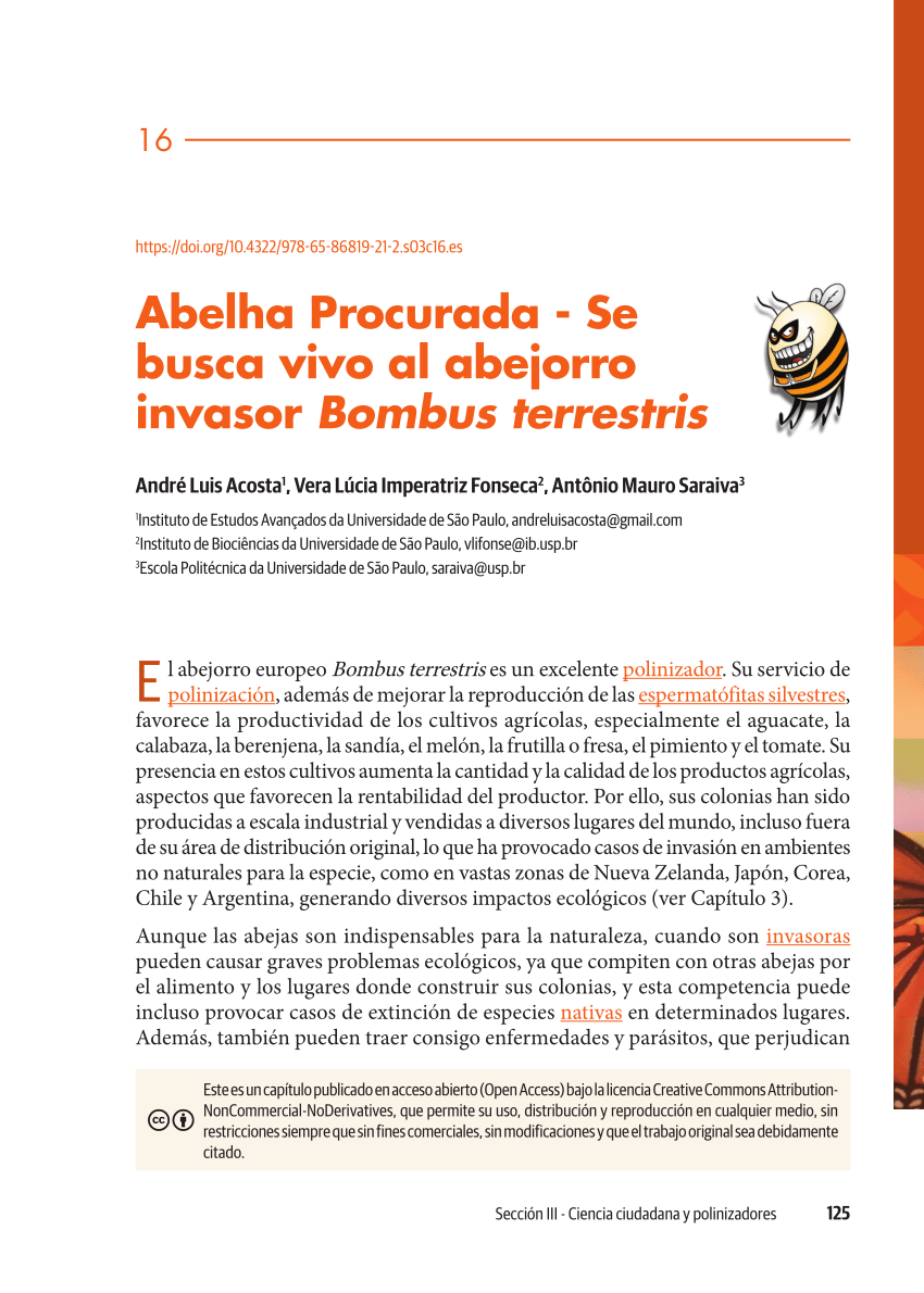 PDF) Abelha Procurada - Procura-se viva a abelha invasora: Bombus