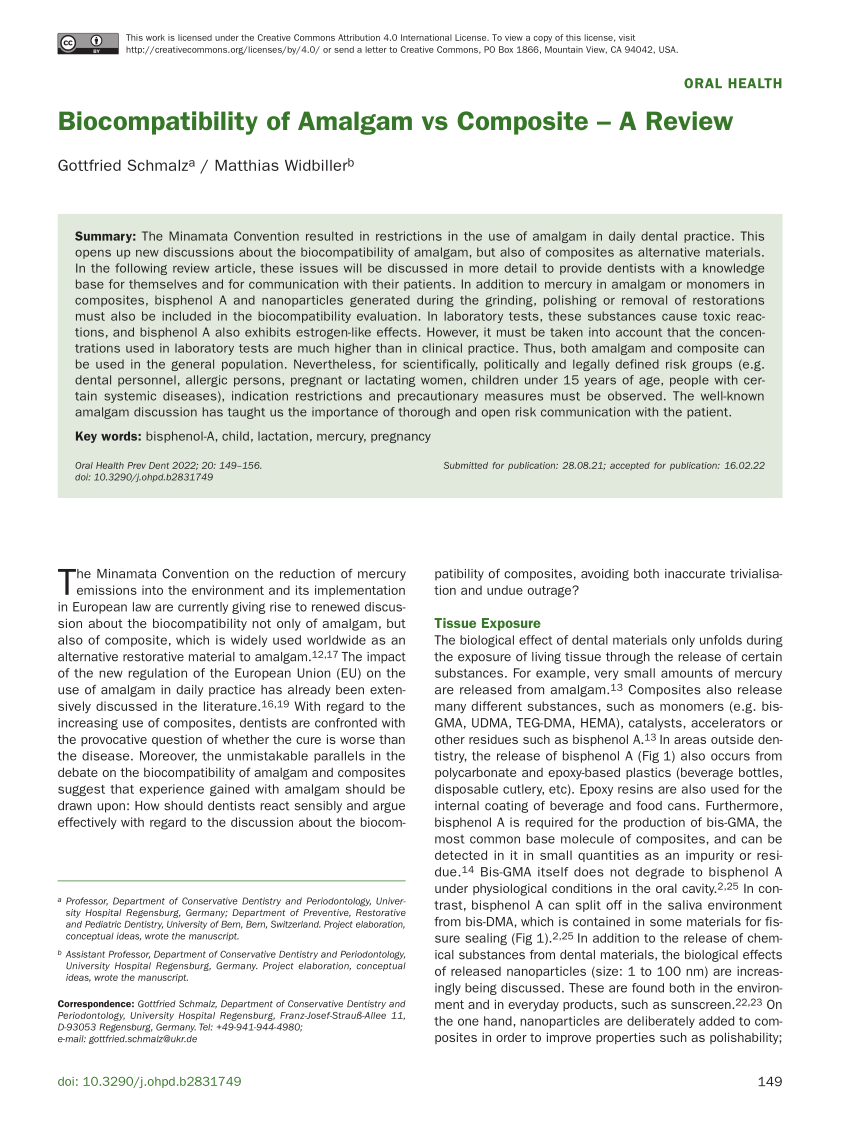 PDF) Biocompatibility of new bioactive resin composite versus