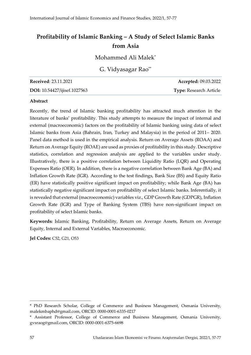 sample research proposal in finance islamic banking