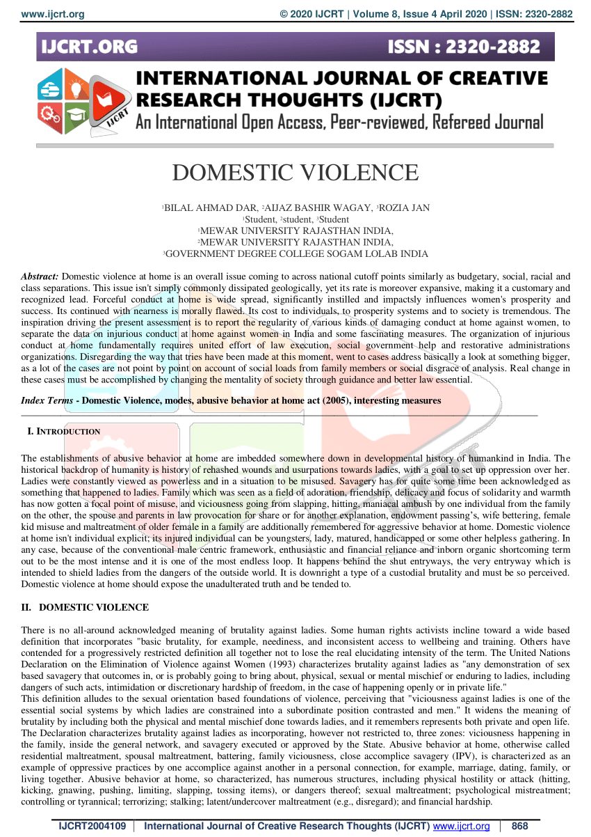 domestic violence thesis pdf