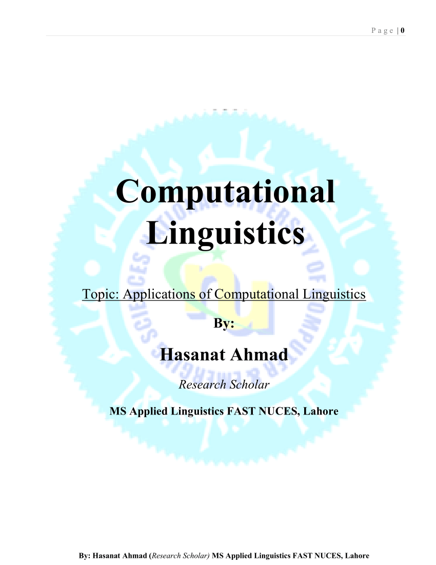 research topics in computational linguistics
