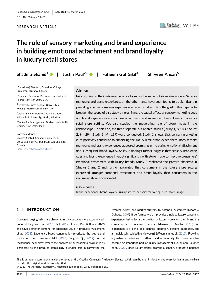 dissertation on sensory marketing