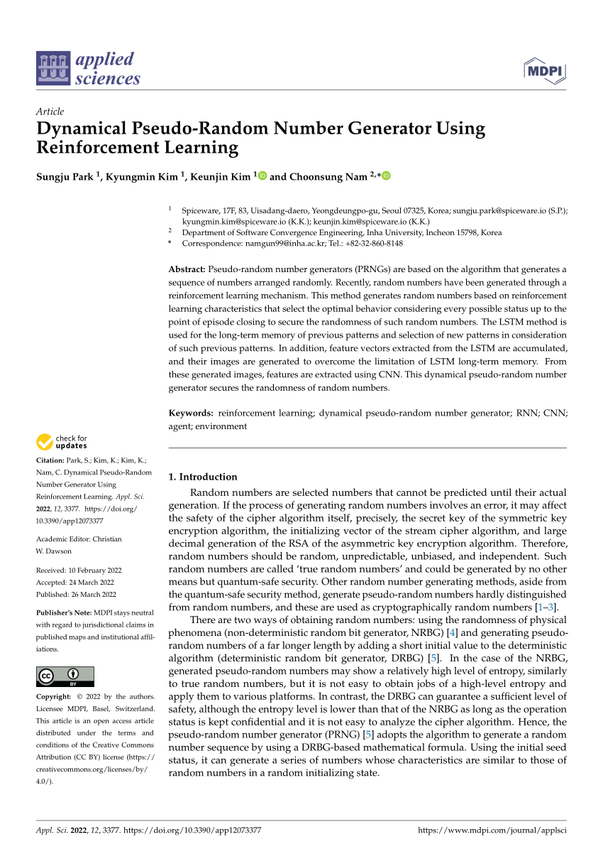 pdf-dynamical-pseudo-random-number-generator-using-reinforcement-learning