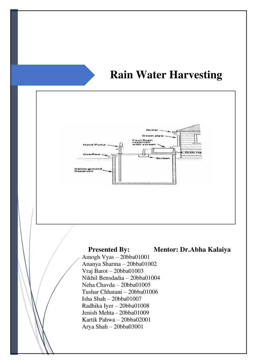 Rainwater Harvesting; advantages, types and methods