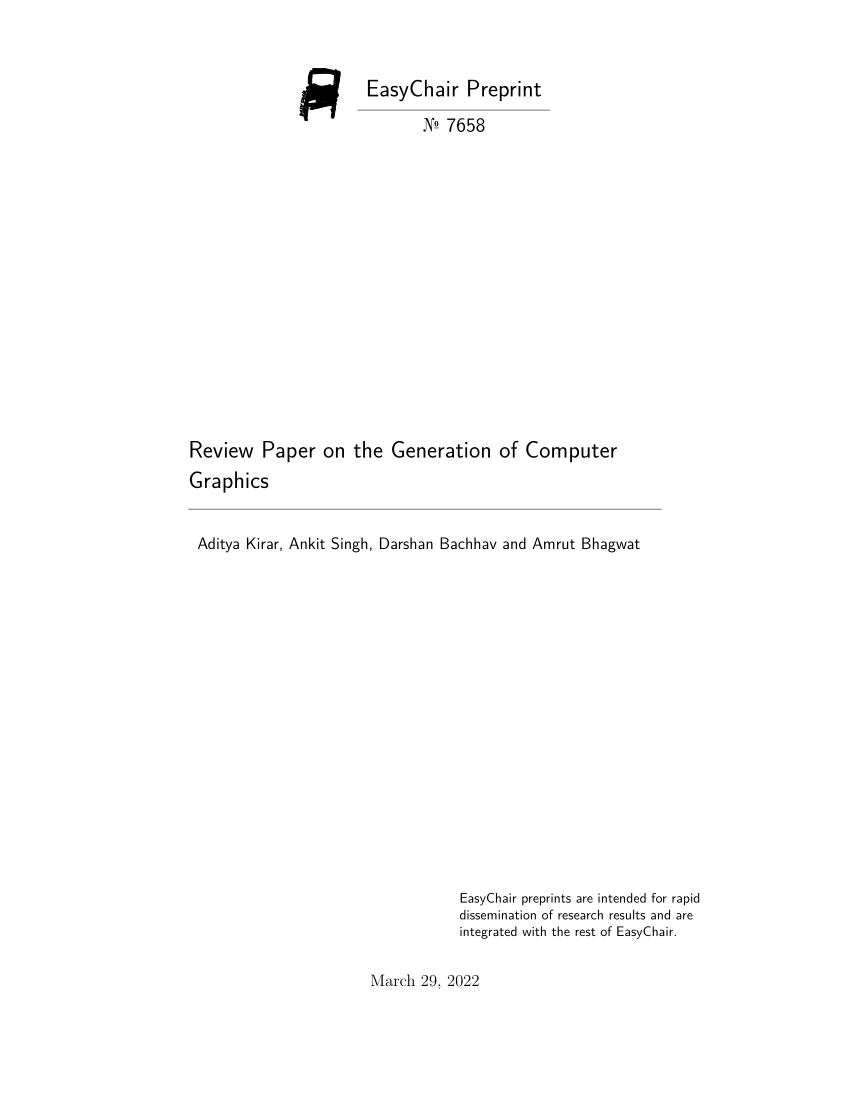 research paper on computer graphics