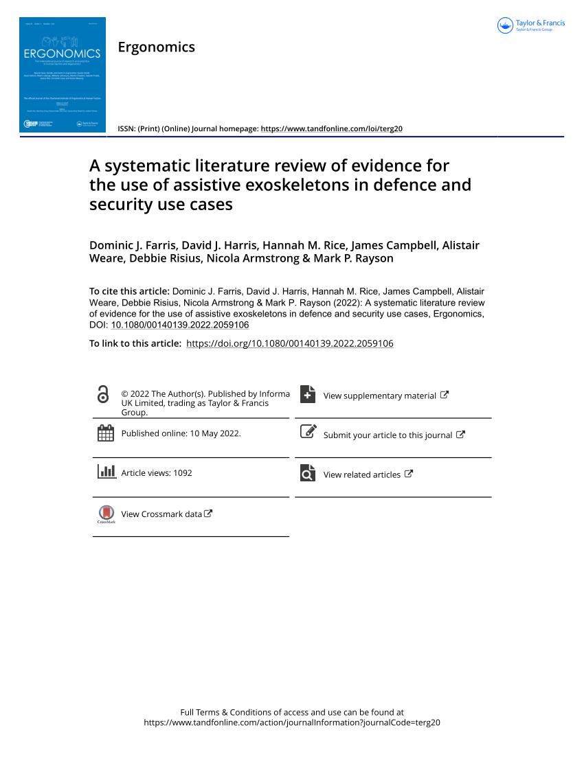 Frontiers  Systematic Review of Back-Support Exoskeletons and