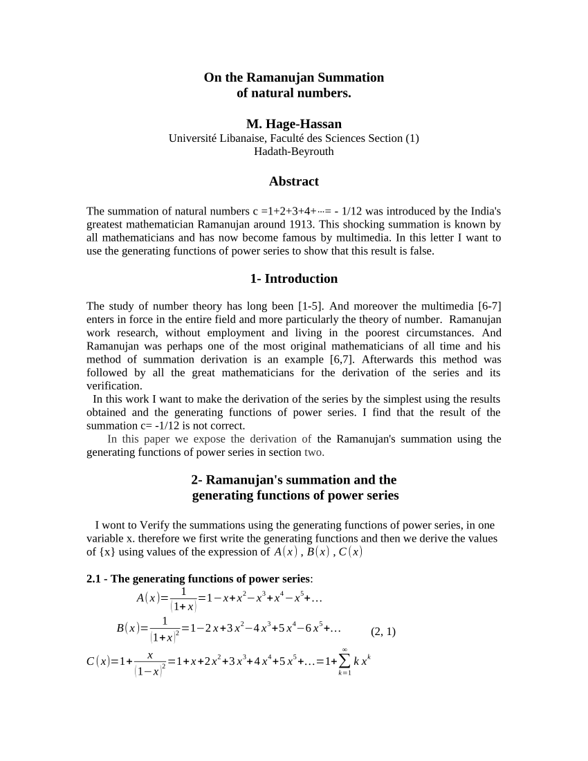 pdf-on-the-ramanujan-summation-of-natural-numbers