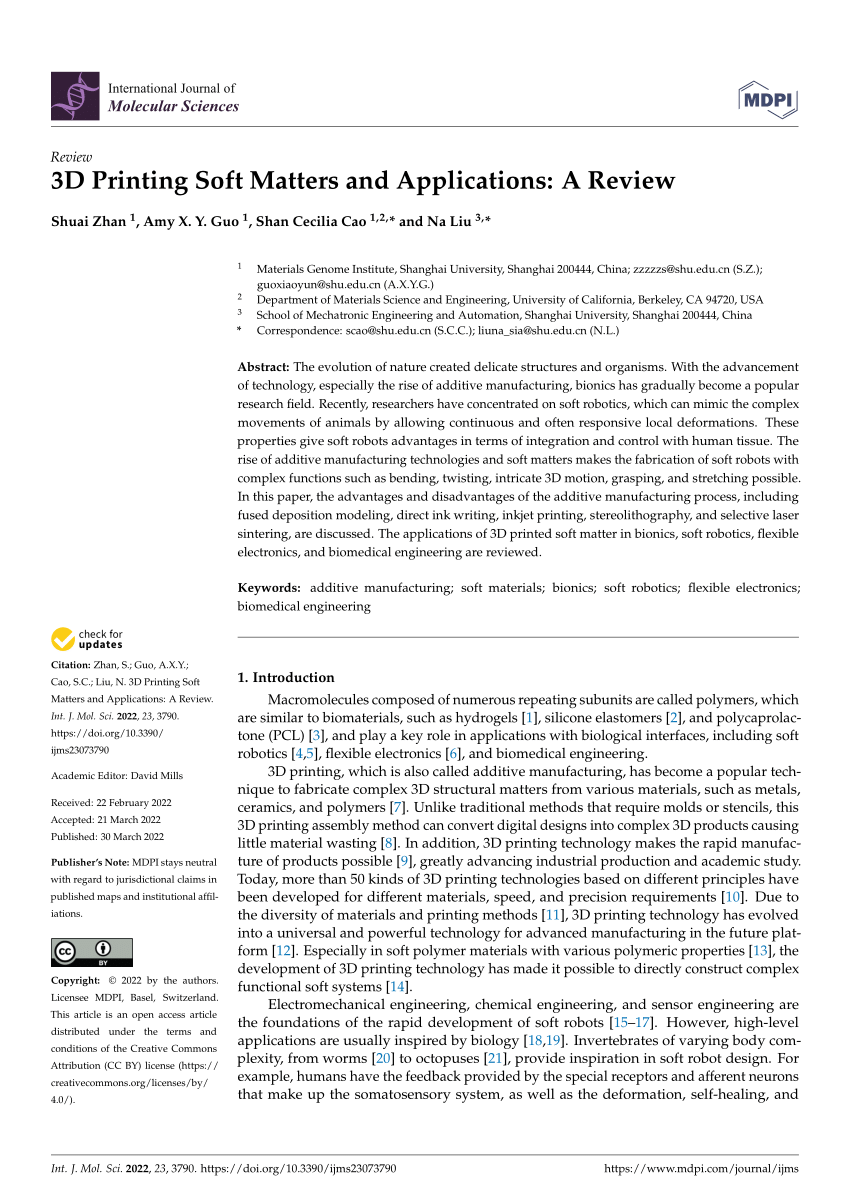 literature review 3d printing