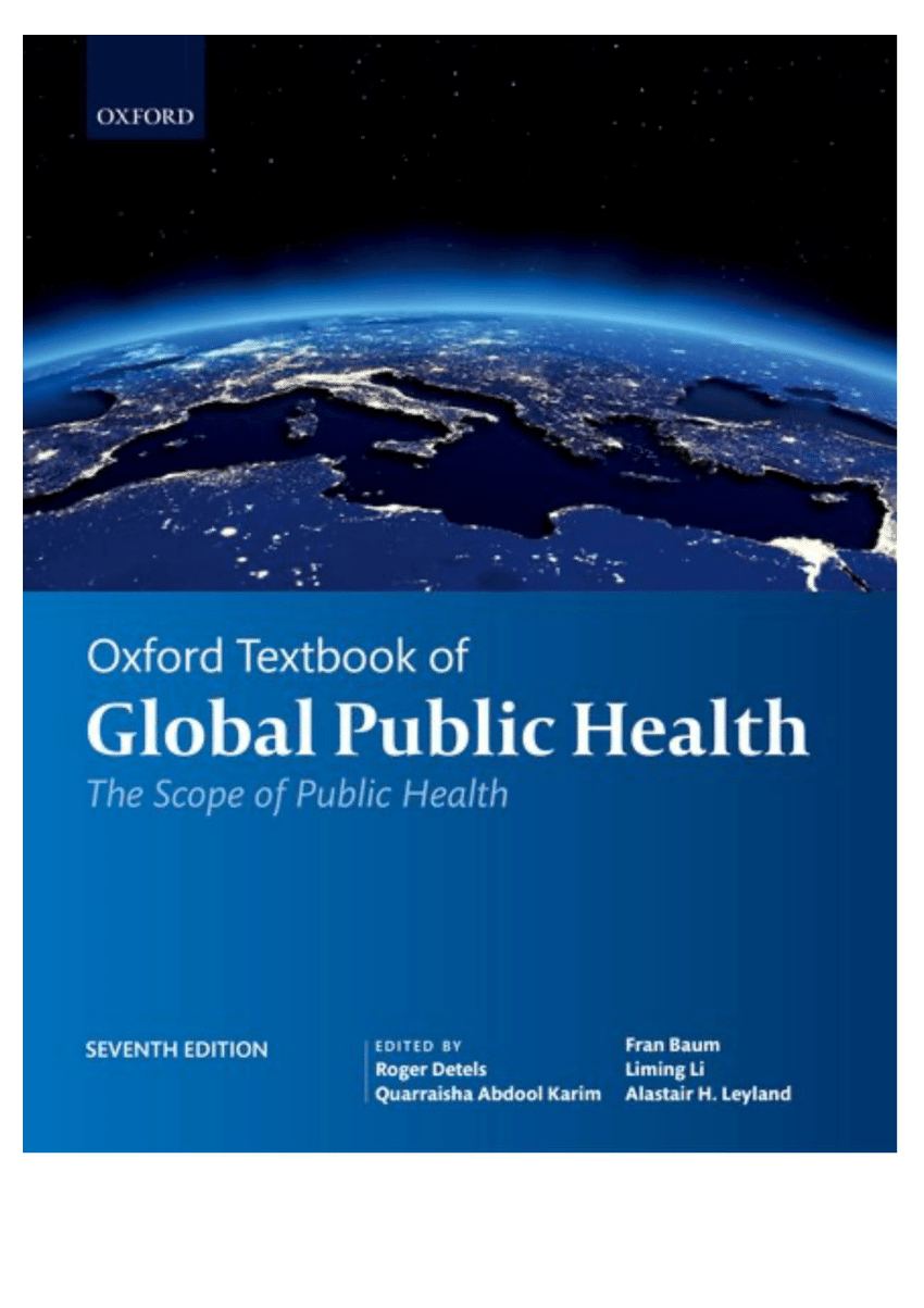 "Oxford Textbook of Global Public Health, Seventh Edition" book cover