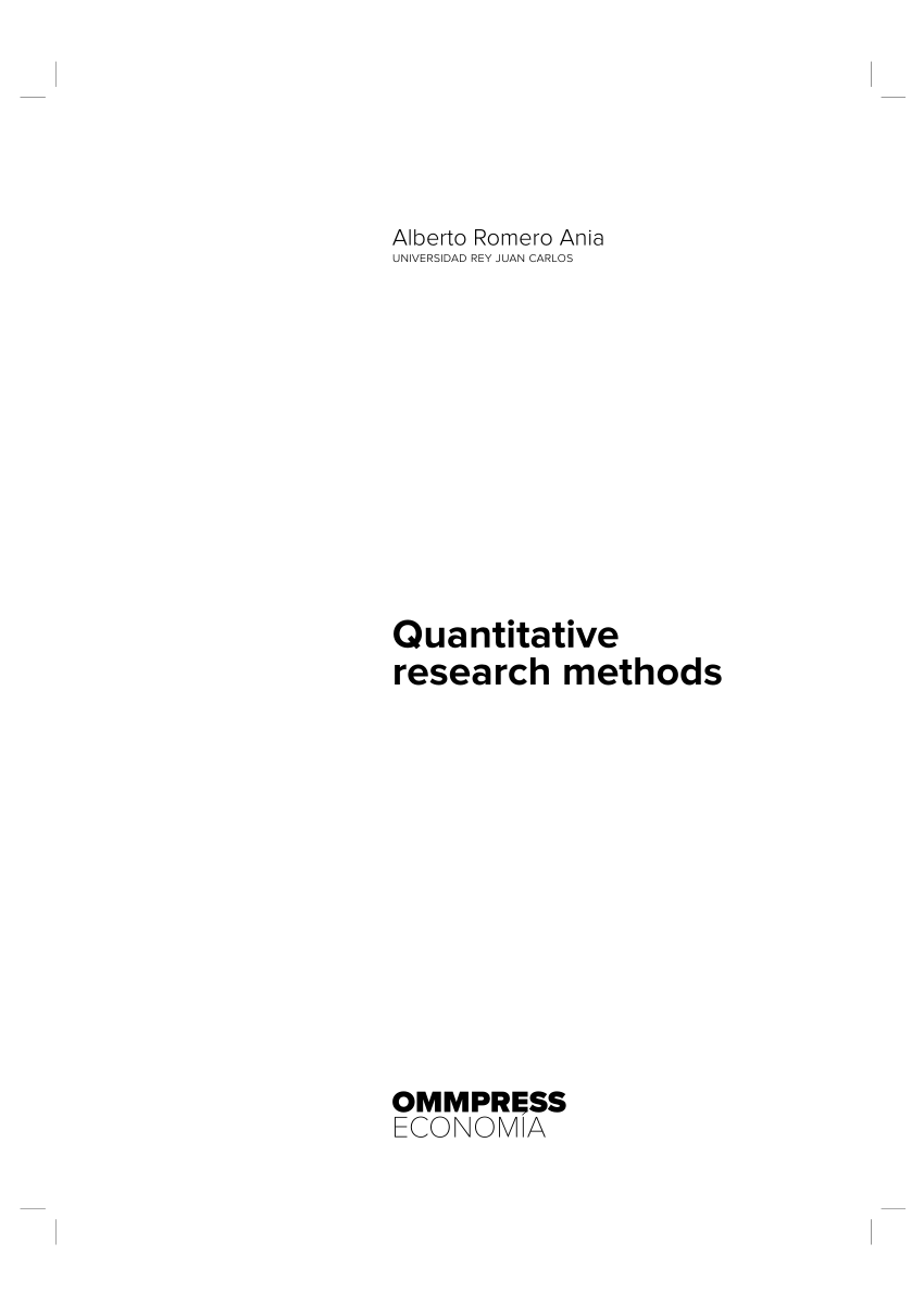 quantitative research approach pdf