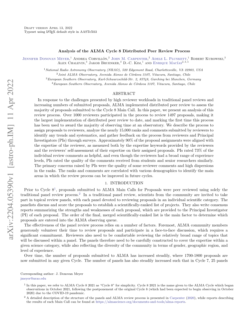 ALMA Early Science Cycle 2: Outcome of the Proposal Review Process — ALMA  Science Portal at NRAO